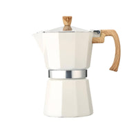 Heat-Resistant Handle Stovetop Coffee Pot Safety Valve Stovetop Espresso Brewer Easy to Clean Italian Espresso Brewer Portable for Office, Camping