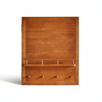 Wooden Power Meter Cabinet Cover with Hooks Space-Saving Power Meter Cabinet Cover with Shelf Vertical for Hallway