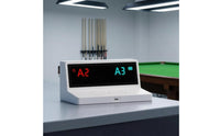 Button Controls Portable Electronic Scorekeeper Angled Body OLED Scorekeeper