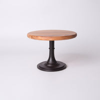 Elegant Wooden Cake Stand with Pedestal Round Pedestal Cake Stand Natural Sturdy for Party Planners