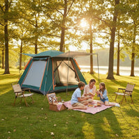 Waterproof Instant Camping Tent Mosquito Netting Automatic Quick-Setup Tent Sun Protection Portable Outdoor Shelter Spacious Interior for Families, Kids, Picnic, Beach