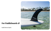 Screw-in Surfboard Fin Improves Stability Detachable Center Fin Watersports Accessory Better Control Simple Installation