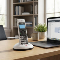 Digital Cordless Phone Navigation Buttons Handheld Cordless Phone Communication Device Polished Plastic Home Electronics