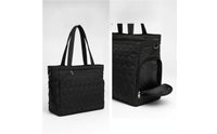 Tote Bag with Racket Sleeve Padded Tennis Tote Bag Padded Carryall for Pickleball Athletes, Gym