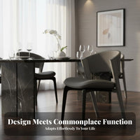 Italian Inspired Design Upholstered High-Back Dining Chair Sturdy Construction Pleated Back Chair Easy to Clean Household Furniture Ergonomic Support for Restaurant Owners, Interior Designers, Hotel Lobby, Reception Area, Kitchen, Living Room
