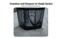 Drop-Resistant Plastic Cycle Basket Sturdy Electric Bike Front Basket Heavy Duty for Commuters, City Riding, Commuting, Shopping