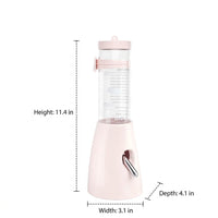 125ml Hamster Water Bottle with Stand, Antignaw Hamster Water Bottle for Cage, Leak-resistant Nozzle and Floor-Standing Design
