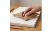 Rounded Edges Finger Loop Page Holder Smooth Finish Wooden Book Page Holder Sturdy Wooden Reading Aid
