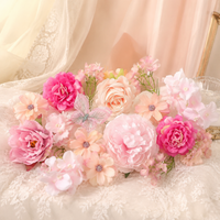 Flower Artificial Flowers for Wedding, Synthetic Material Embossed Flower Heads, Artificial Flowers for Home Decoration, Outdoor Festival Decor