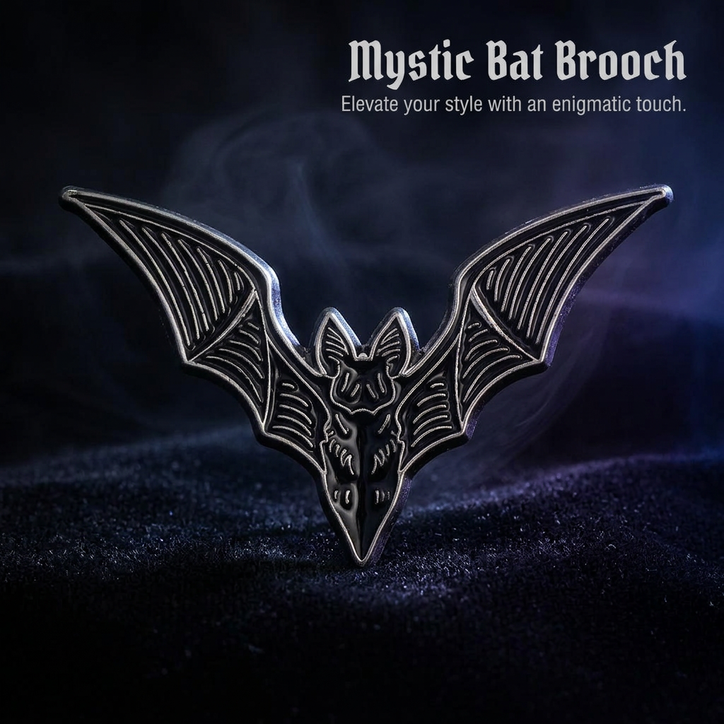 Gothic Animal Brooch Pin for Jacket Bag, Alloy Pin for Costume Jewelry, Vintage, Halloween Horror Accessory, Creative Design Brooch
