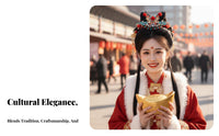 Classical Theater Headwear Intricate Features Chinese Design Hair Crown Red Decorative Puff Headpiece Handmade Ancient Tassel