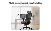 Lumbar Support Ergonomic Chair with Headrest Reclining Function Adjustable Highspine support Mesh Chair Breathable spinerest Computer Seating sturdy Duty for video game enthusiasts, Remote Workers, Students, Gaming Setup, Workstation, Study Room