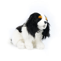 Cavalier King Charles Spaniel Stuffed Animal Lifelike Cavalier Spaniel Stuffed Animal Dog Plushie Realistic Stuffed Dog Toy