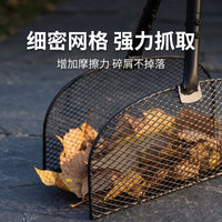 Long Handle Metal Leaf Rake for Garden