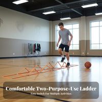 Enhances Balance & Coordination Agility Ladder Portable Agility Ladder and Hurdles Set Easy Setup Adjustable Training Hurdles Lightweight for Children, Athletes, Coaches, Outdoor, Gym