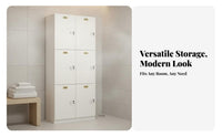 Wooden Storage Locker Cabinet Electronic Lock Clothes Locker Water-resistant Construction for Spa Owners Changing Room Clubhouse Office