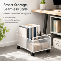 6 Tier Garage Storage Shelving Unit, Mobile Garage Storage rack on Wheels, Easy Assembly for DIY Tools, Sturdy Material