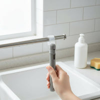 2 Pieces Shower Curtain Rod Hook Strong Load Bearing Home Hardware for Bathroom