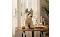 Husky Stuffed Animal Soft Husky Stuffed Toy Dog Plushie Fuzzy Stuffed Dog Cuddly for Children, Bed, Nursery