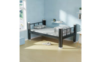 Metal Bed Frame with Bed Board Bolt Furniture No Box Spring Needed for Students, Workers, Dorm Rooms, Shared Housing