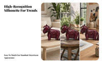 3D Design Horse-Shaped Bag Black Edge Piping Novelty Horse Handbag Adjustable Strap Novelty Shoulder Bag Studded