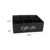 Foldable Coffee Station Organizer Collapsible Coffee Bar Organizer Countertop Organizer Portable for Office Breakroom