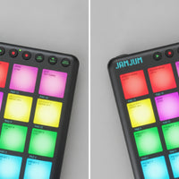 Wireless Drum Pad Controller Rechargeable MIDI Controller with 16 Pads Compact MIDI Drum Pad Plug and Play for Beatmakers, Home Studio, Desk