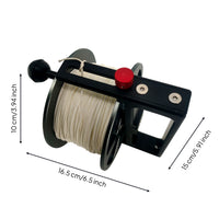 Diving Reel with Metal Frame Rigid Technical Diving Reel Compact for Divers, SMB Deployment