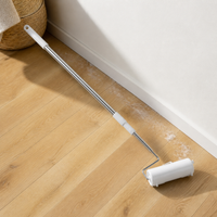 Lint Roller with Extendable Handle and Refills for Pet Hair, Dust, and Debris Removal