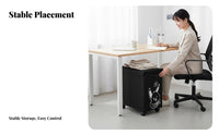 Multi-Tier Wheeled Rack beneath-desk Design Household Storage Mobile with casters