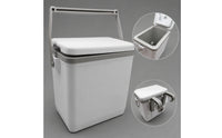 Portable Cooler Top Carry Handle Insulated Container Rectangular Portable Cooler for Picnic, Travel