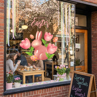 Easter Window Cling No Glue Easter Window Cling Easy to Apply Spring Holiday Sticker Set for Shop Owners, Families, Storefront, Home, Classroom