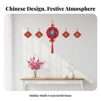 Festive Design Vernal Festival Hanging Decoration Kit Fun DIY Activity Chinese New Year Felt Craft Kit Easy to Assemble for Children