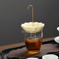 Umbrella Tea Strainer Dishwasher Ceramic Tea Strainer Non Glaze Teaware for Home