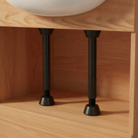 2 Pieces Anti-Slip Sink Support Rod with ABS Base Heavy Duty Undermount Sink Support Easy to Install Hardware Stable for DIYers, Plumbers, Cabinet Installation