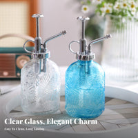 Fine Mist Spray Decorative Wate Loop Can Vintage Glass Plant Sprayer for Gardeners, Home Decorators, Desktop, Office, Balcony