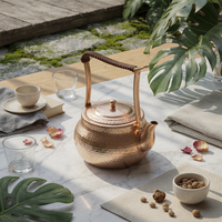 Teapot with Wrapped Handle Braided Tea Pot 800ml for Collectors