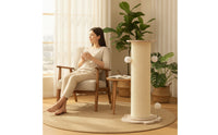 Sisal-Wrapped Cat Scratching Post with Toys Long-Lasting Scratching Post with Dangling Ball Toy Indoor Cat Scratcher with Ball Toy Multifunctional for Apartment
