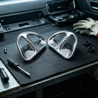 2 Pieces Air Intake Grille Trim Polished Motorcycle Accessory Aftermarket