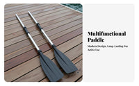 Inflatable Boat Hand Paddle High Strength Stainless Steel Oar Sturdy Inflatable Boat Paddles for Anglers, Outdoor Enthusiasts, Fishing, Rafting, Lake