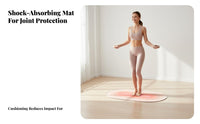 Rainbow Exercise Mat High Springy Thickened Soundproof Exercise Mat Comfortable Soundproof Exercise Pad for Women, Kids, Home Use, Apartment