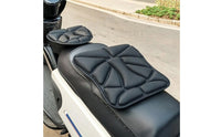 2 Pieces Motorcycle Seat Cushion Quilted Motorcycle Saddle Cushion Scooter Seat Pad Padded 3D Honeycomb for Motorcyclists