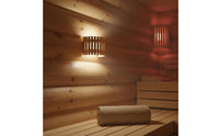 Heat Resistant Wooden Sauna Lamp Shade Anti-Glare Wooden Sauna Lampshade Long-Lasting Slatted Light Cover Prevents Overheating