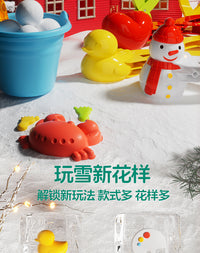 儿童雪球夹子玩具雪夹子小鸭子夹雪球神器冬天玩雪工具打雪仗装备