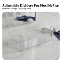 Easy to Clean Facial Mask Storage Box Large Capacity Divided Skincare Storage Container Accessible Top Design for Women, Desktop, Bathroom