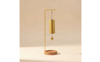 Display Stand with Wooden Base Stable Desktop Display Stand Sign Holder with Wooden Base Sturdy Space-Saving for Desk