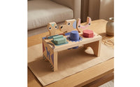 Wooden Pounding Bench Solid Construction Sorting Bench Develops Fine Motor Skills Wooden Learning Toy for Young Children