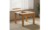 Versatile Solid Wood Square Table Sturdy and Long-Lasting Kids Wooden Table Rounded Corners Kids Activity Desk Water Resistant for Kindergarten, Restaurant