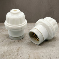Ceiling Light and Pendant Light for Home Office, E27 Lamp Holder and Bulb Holder, Heat Resistant E27 Lamp Screw Base, Ceramic Porcelain