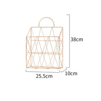 Wall Mounted Periodical Holder Space Saving Metal Wire Periodical Rack